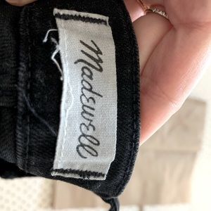 Madewell black denim overalls